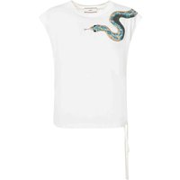 T-shirt halve mouw vrouw Akep borduurslang