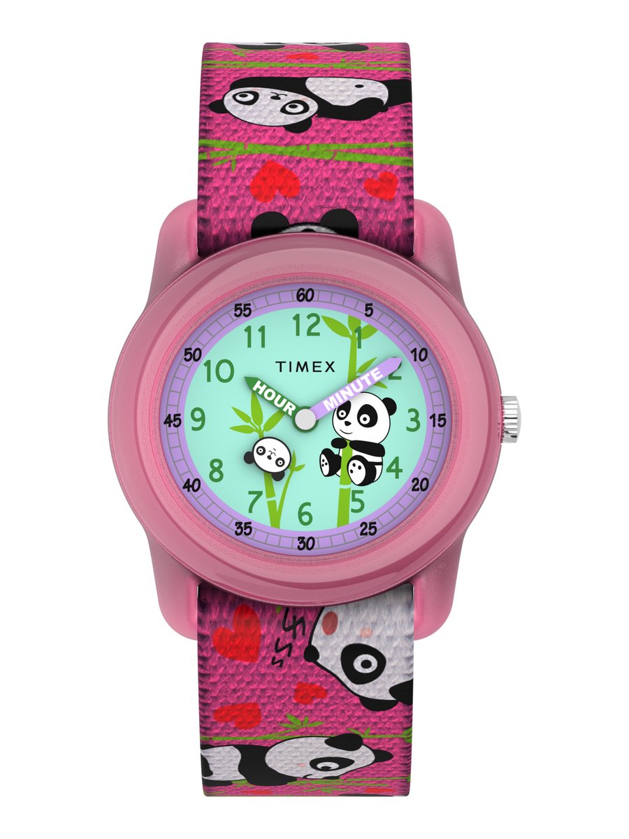 Timex Timex Time Machines Analoog Horloge Roze Case: 100% Silicone | Armband: 100% Textil 29 mm TW7C771001O