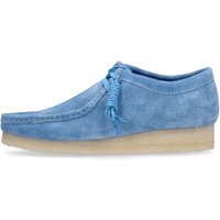Wallabee felblauwe lifestyle-schoen voor heren