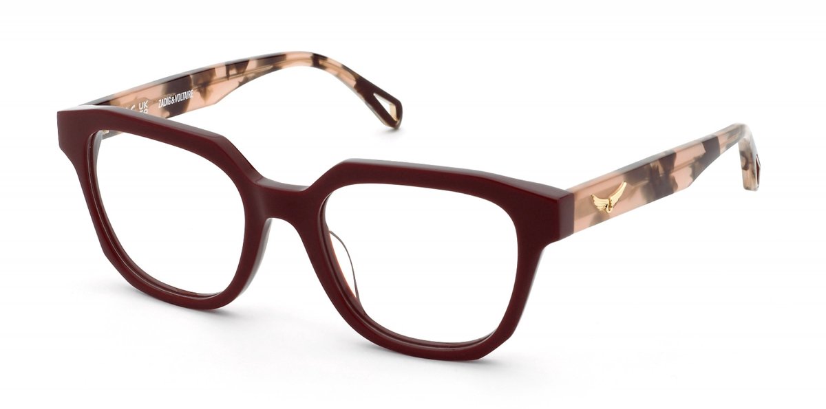 Zadig&voltaire VZV445 Bordeaux pieno lucido 51/19/140 WOMAN Brilmonturen